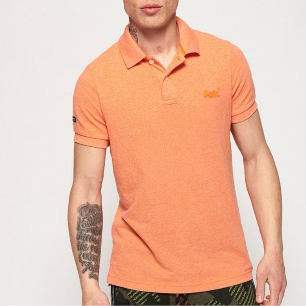 Superdry Men's Vintage Destroyed Pique Polo Shirt - Medium